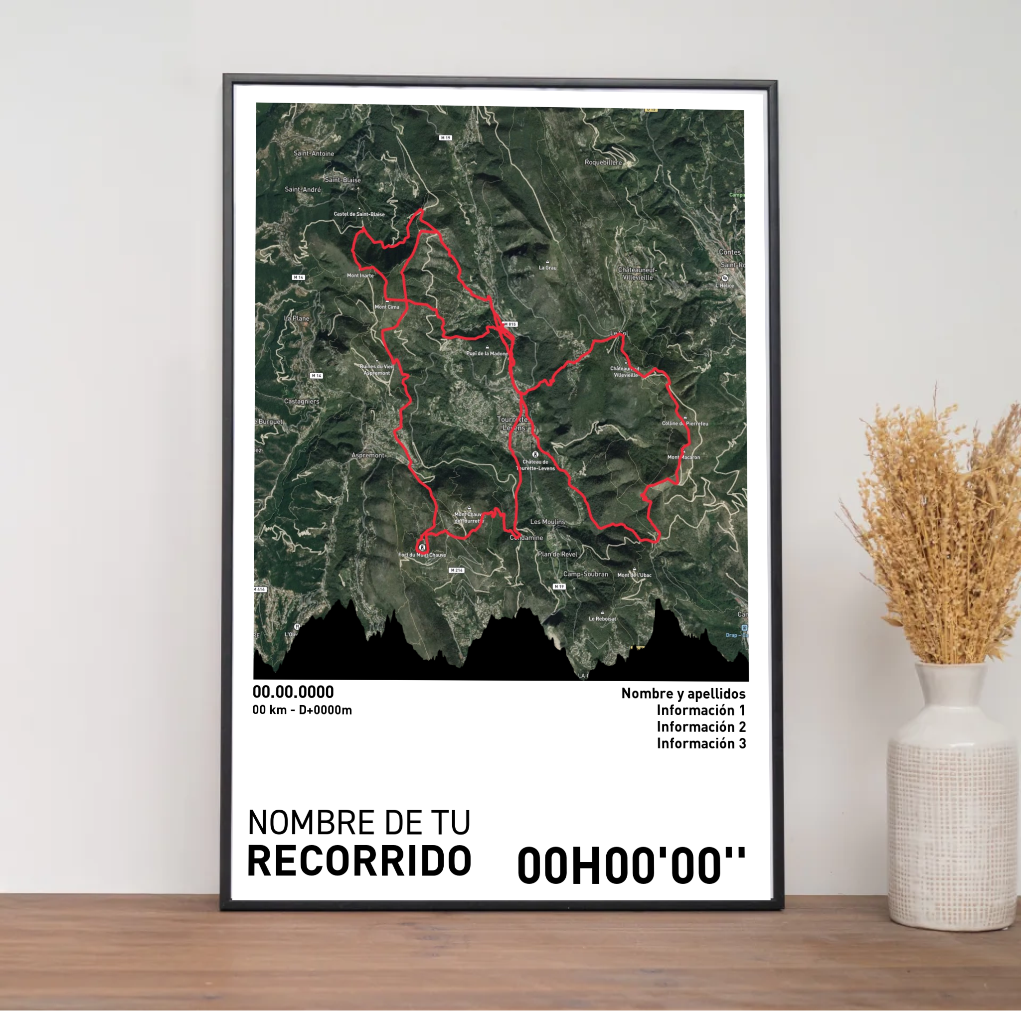 Póster de Running - Tu recorrido personalizado