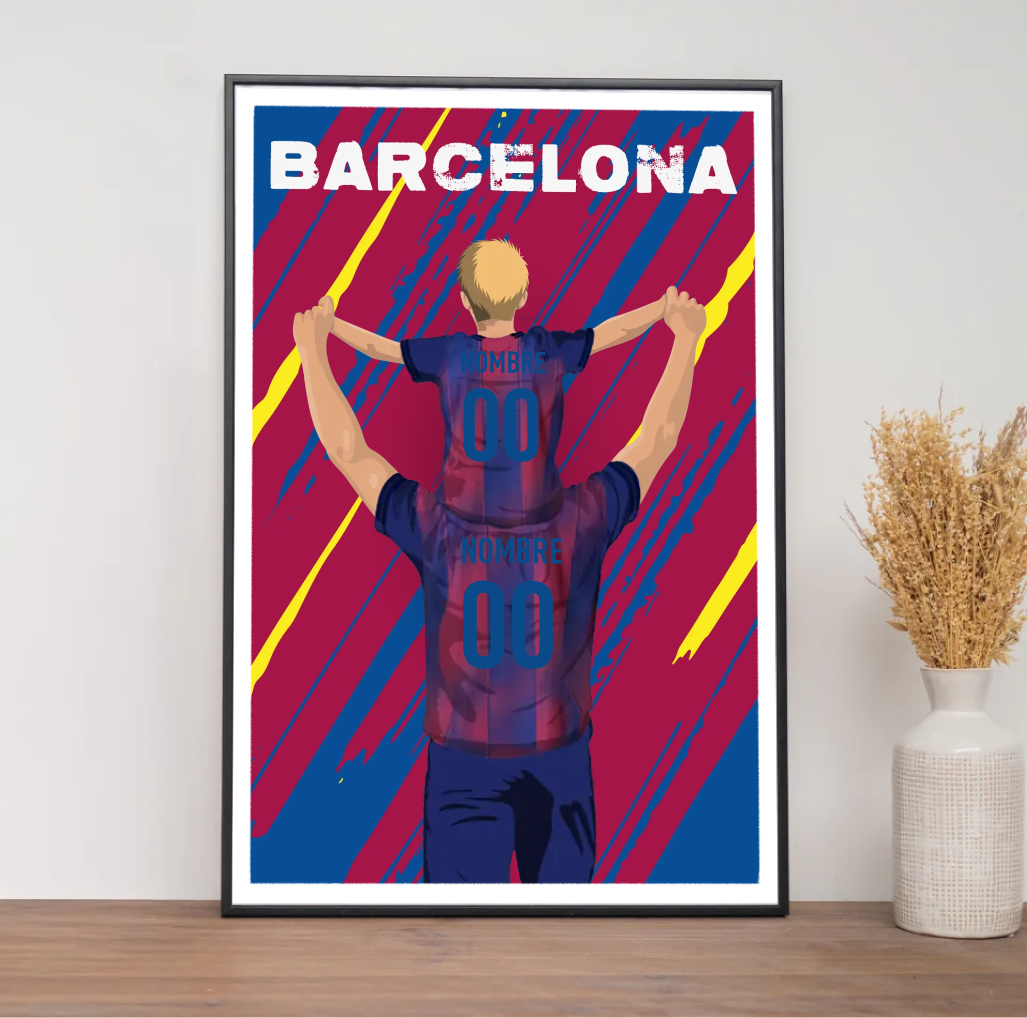 Póster del OM - Padre e hijo personalizado