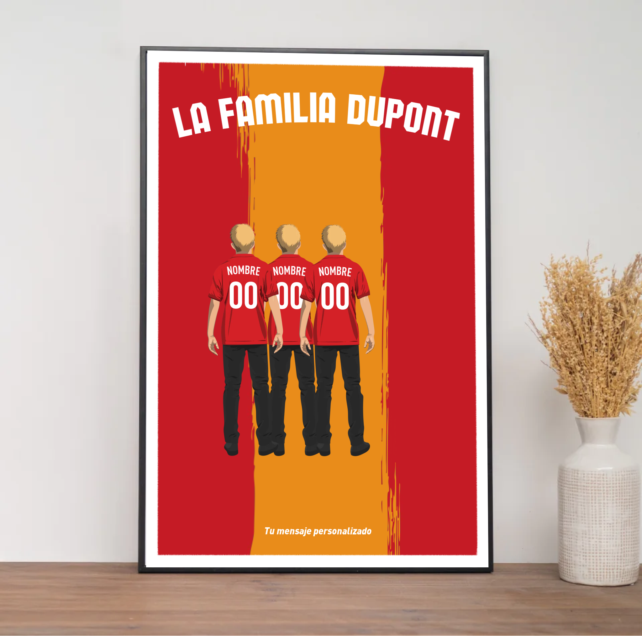 Póster de Fútbol - Familia Personalizada