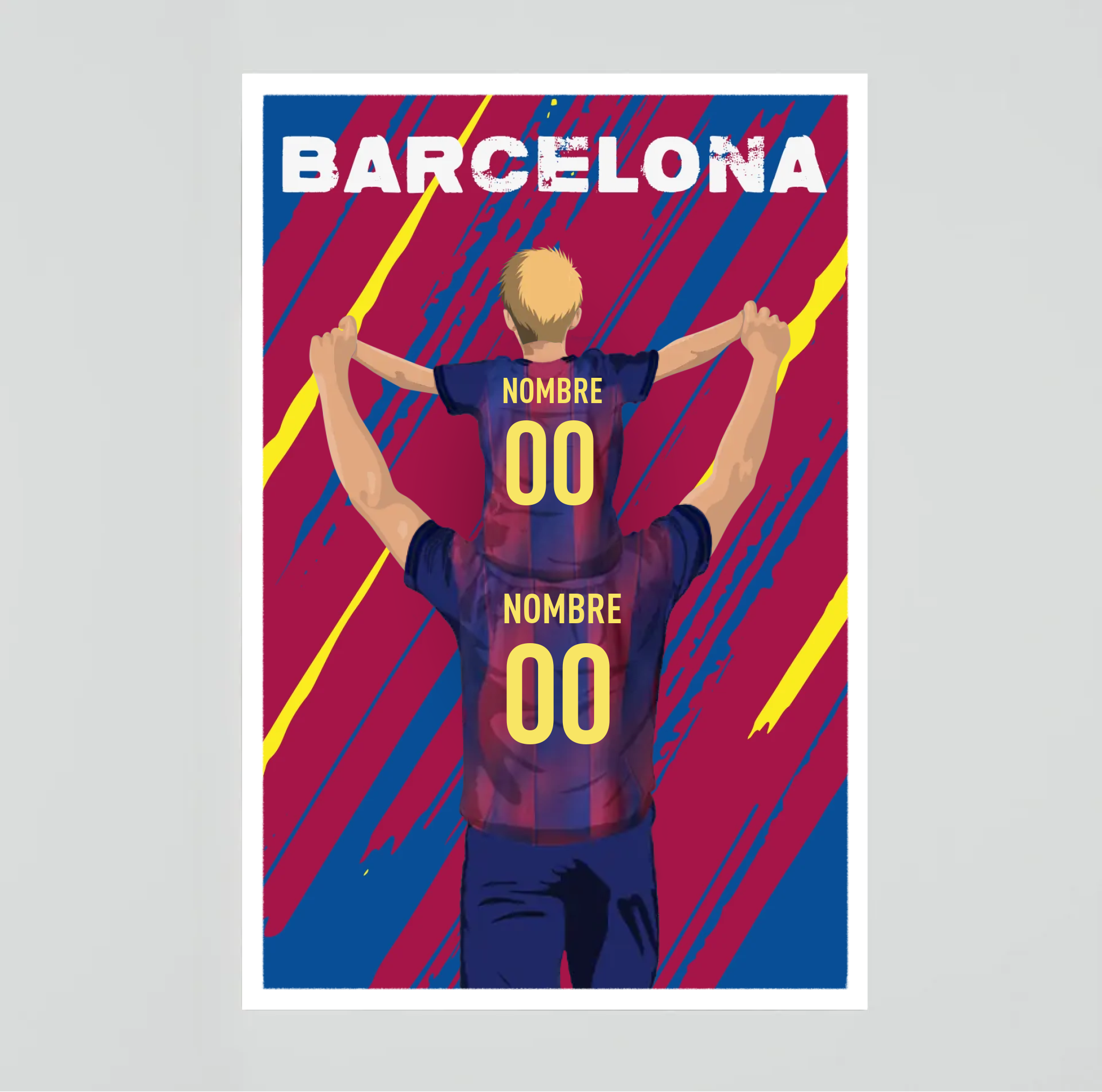 Póster del OM - Padre e hijo personalizado