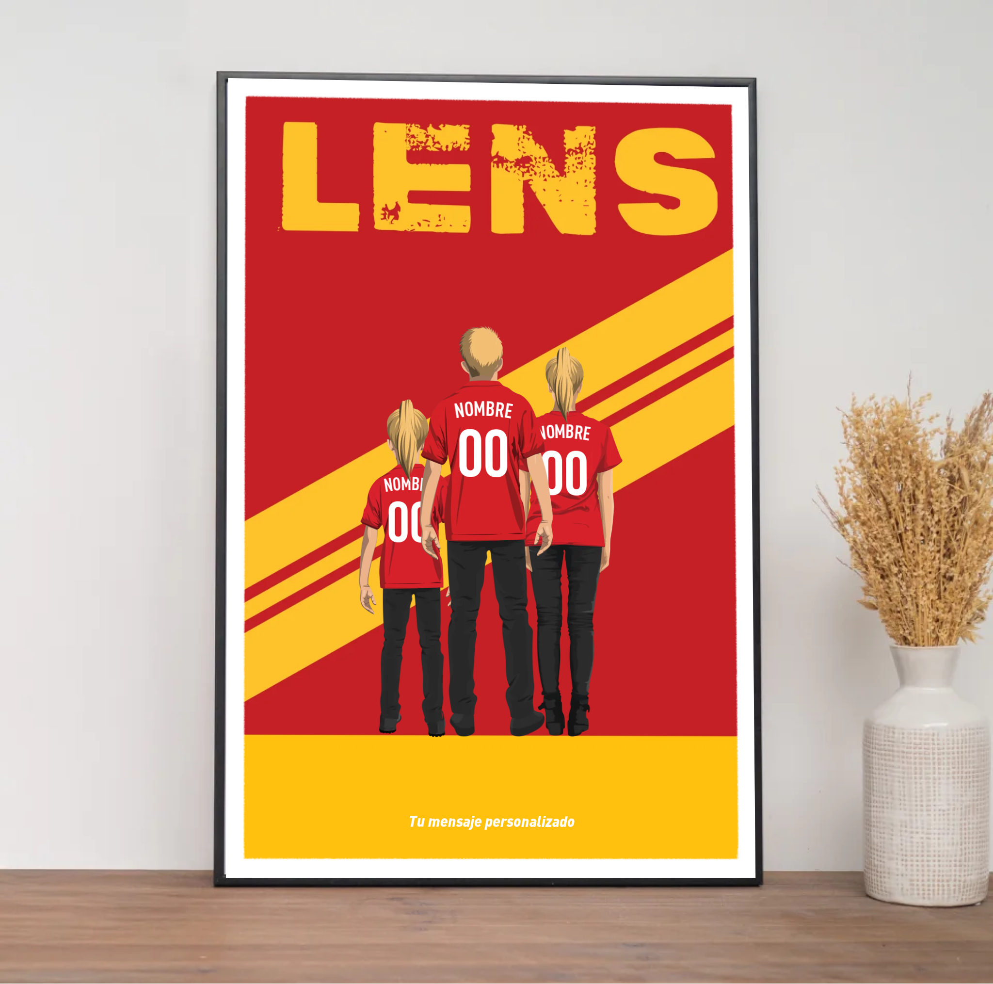 Póster de Fútbol - Familia Personalizada