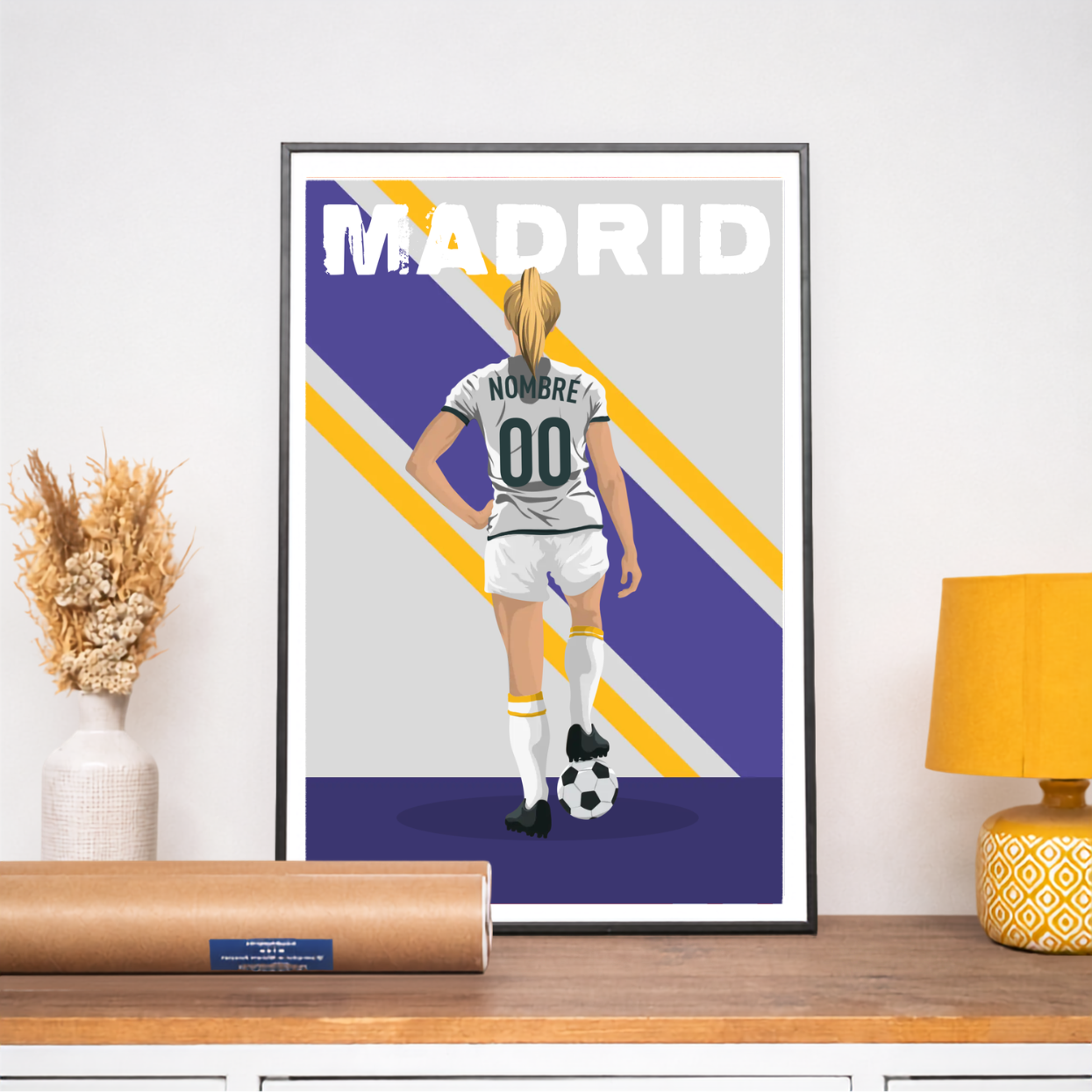 Póster de fútbol - Adulto Personalizado Madrid