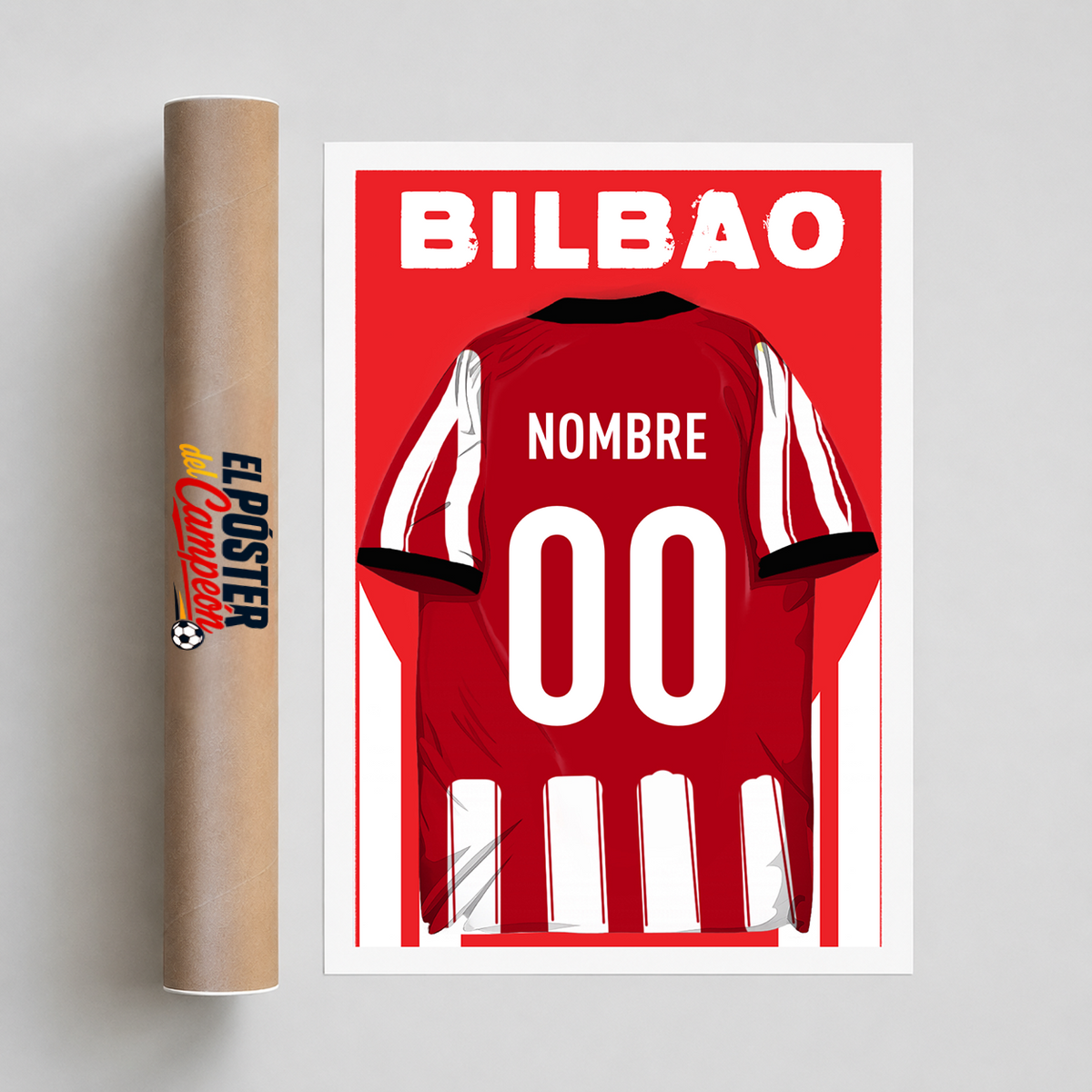 Póster de Fútbol de Bilbao - Camiseta Personalizada