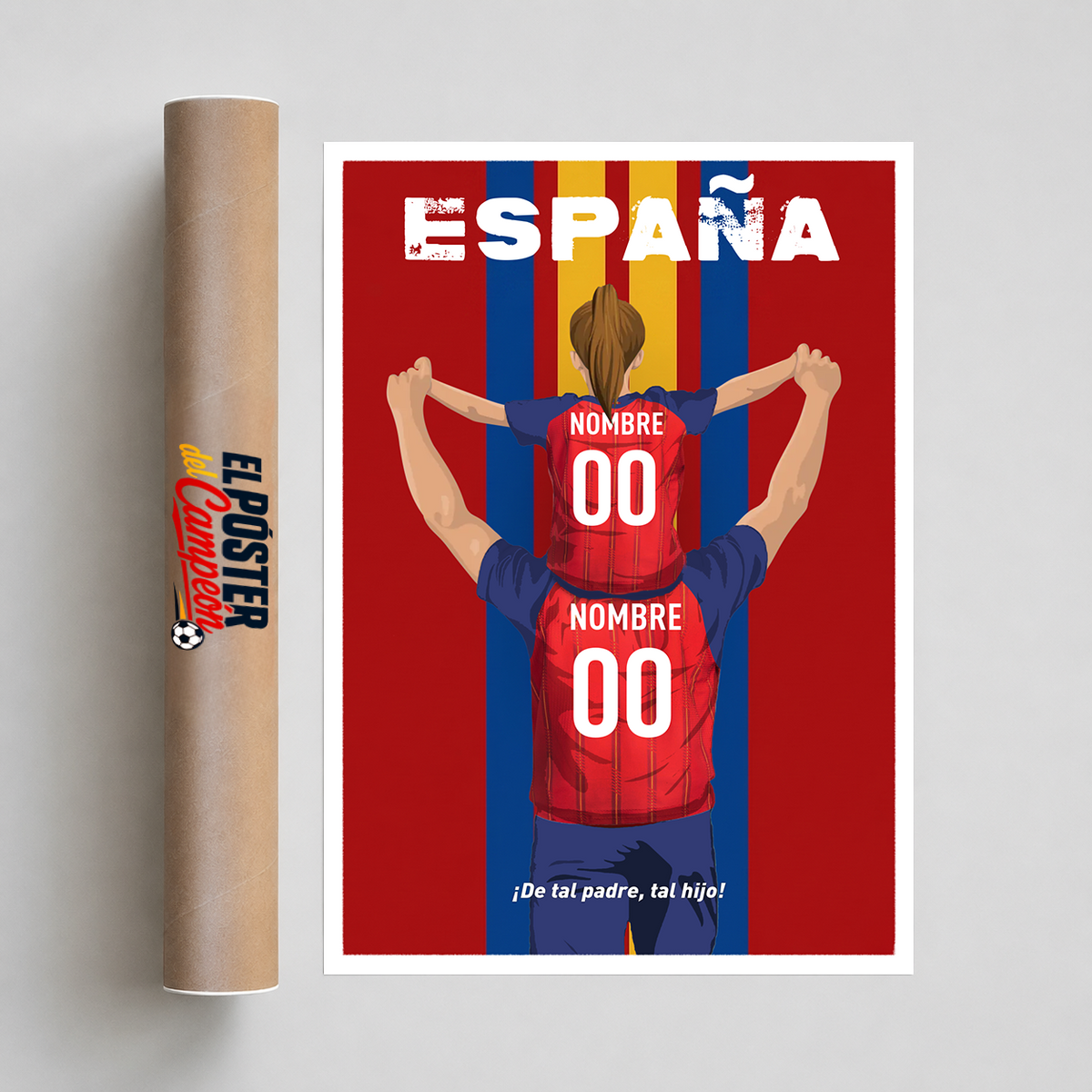 Póster Personalizado - Padre e hijo España