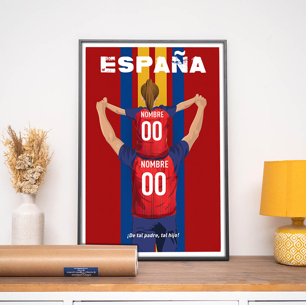 Póster Personalizado - Padre e hijo España