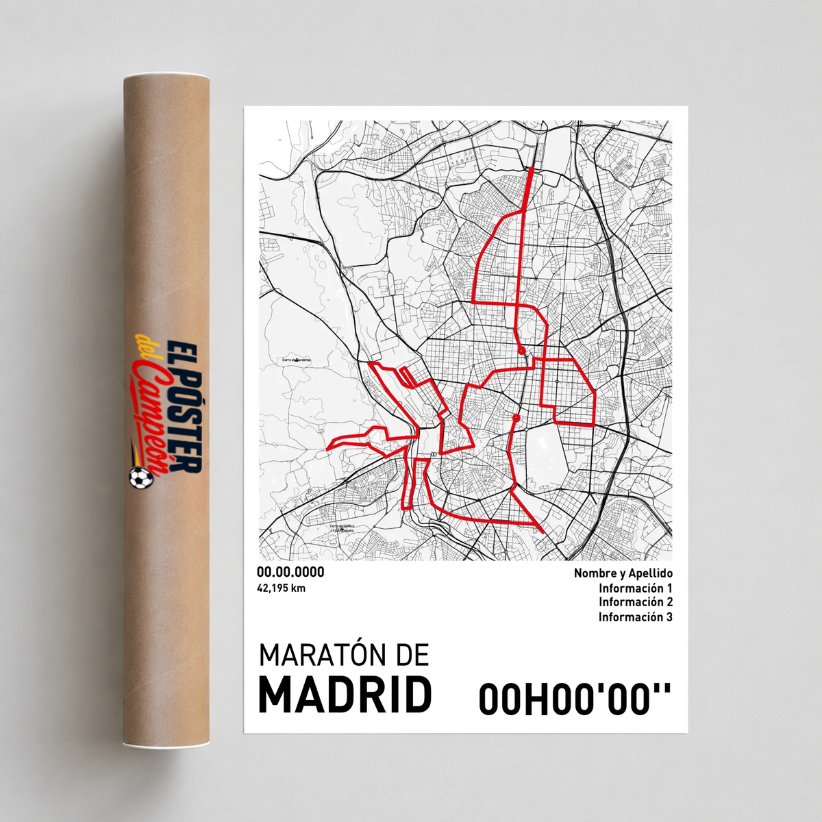 Póster de Running - Maratón de Madrid