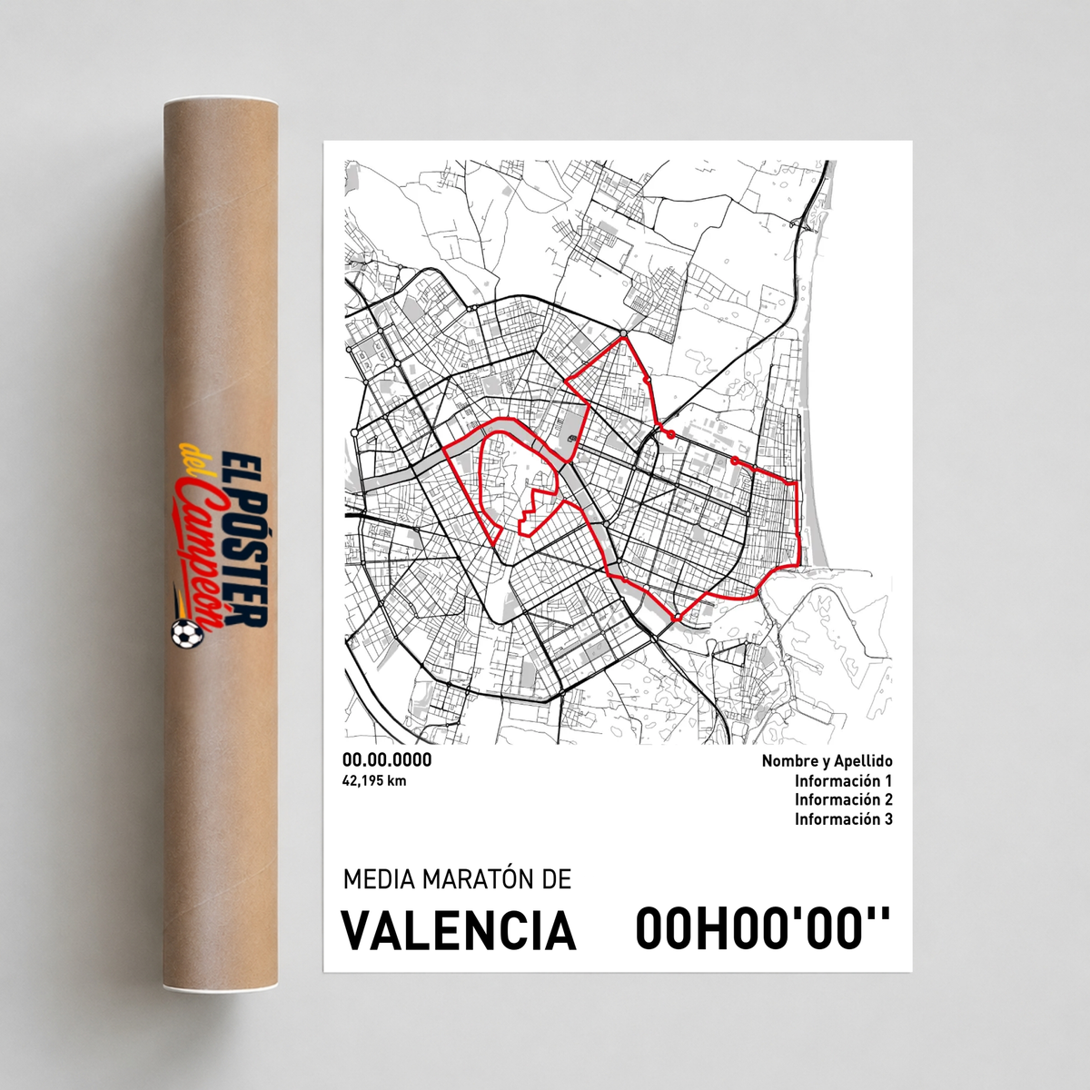 Póster de Running - Media Maratón de Valencia