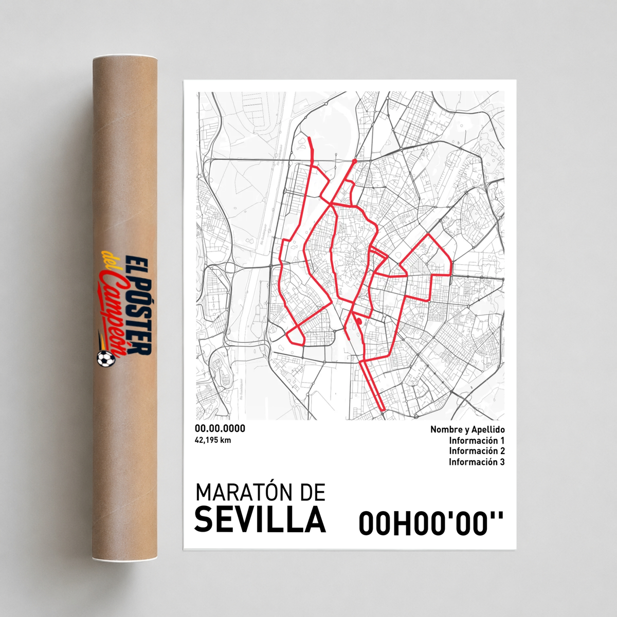 Póster de Running - Maratón de Sevilla