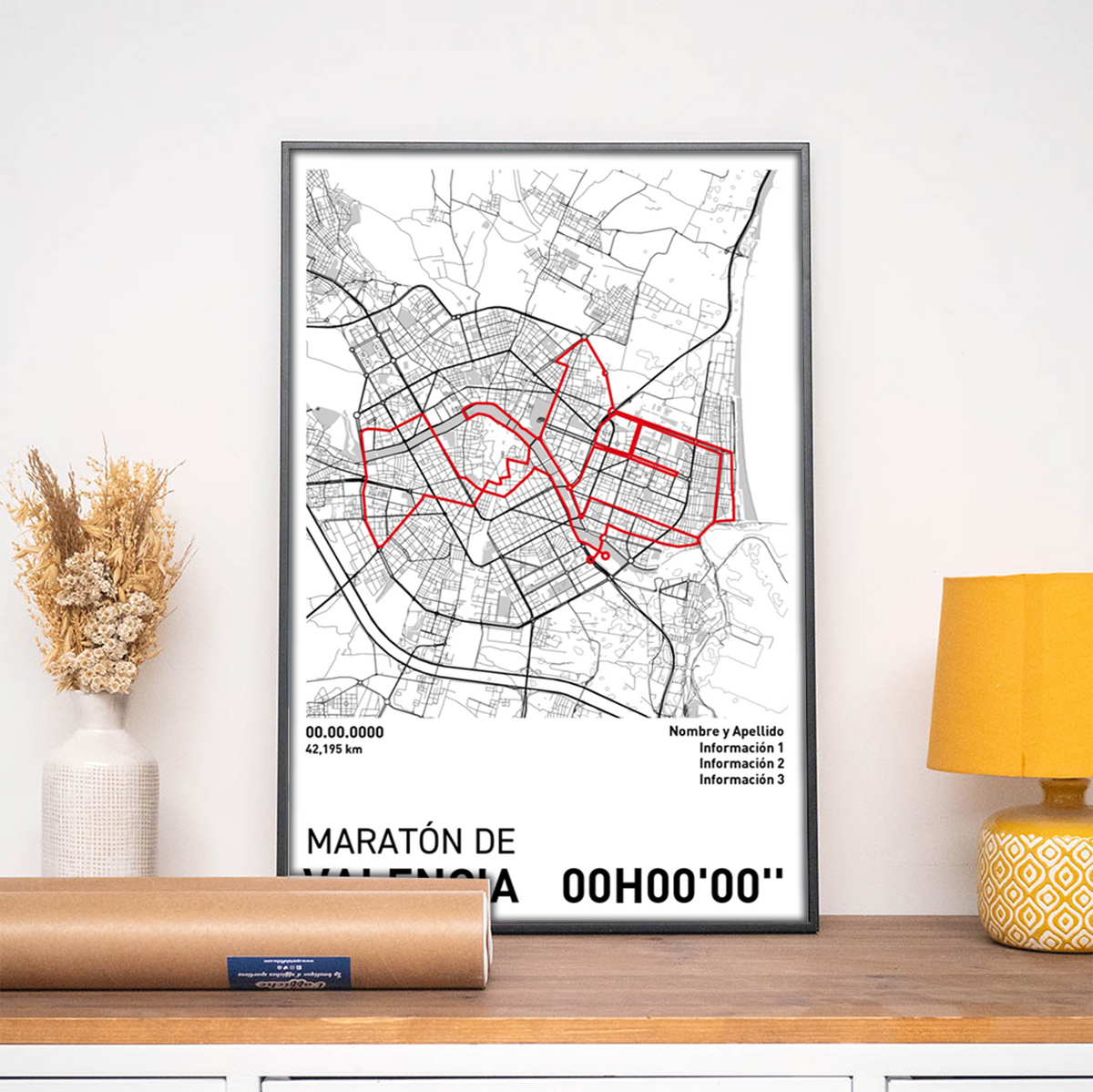 Póster de Running - Maratón de Valencia