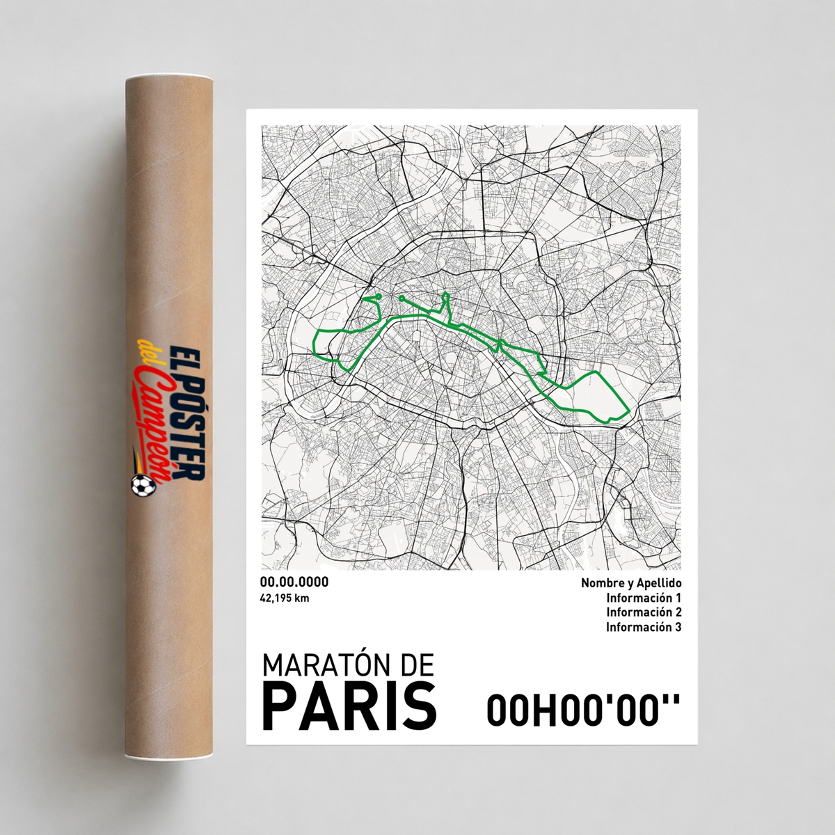 Póster de Running - Maratón de Paris
