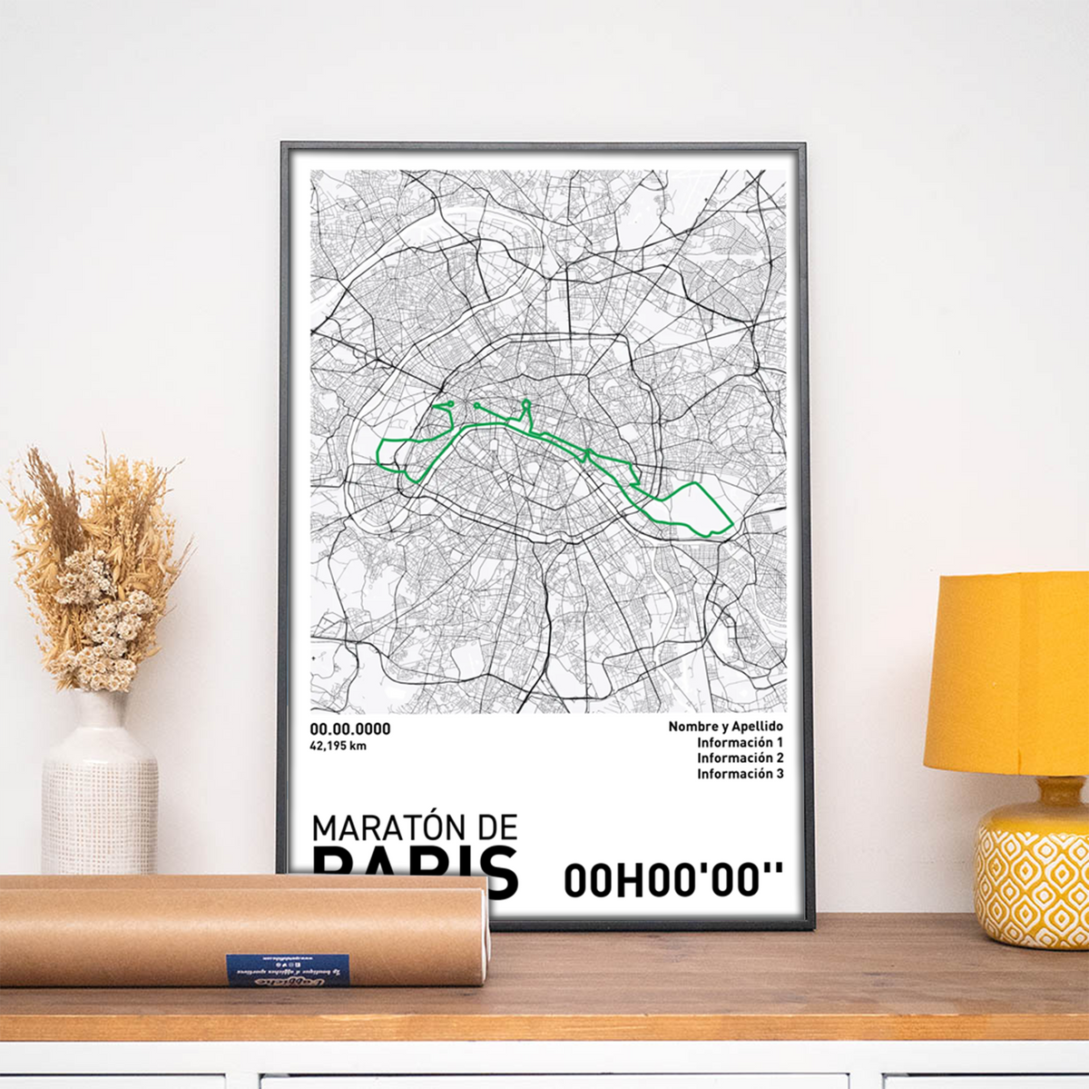 Póster de Running - Maratón de Paris