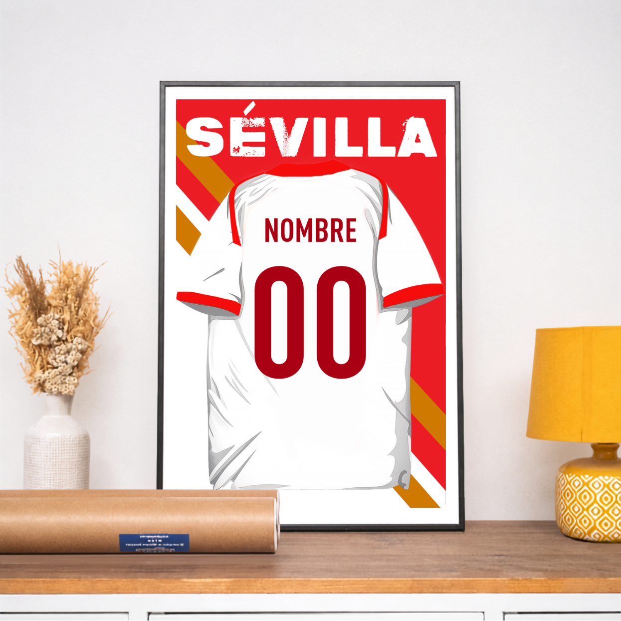 Póster de Fútbol - Camiseta Personalizada Sevilla