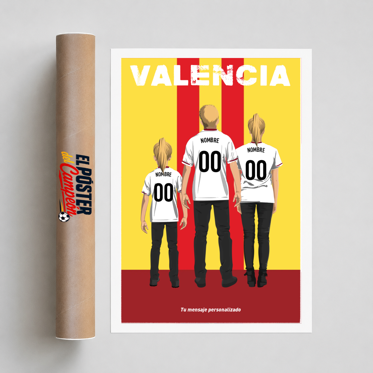 Póster Personalizado - Familia Valencia