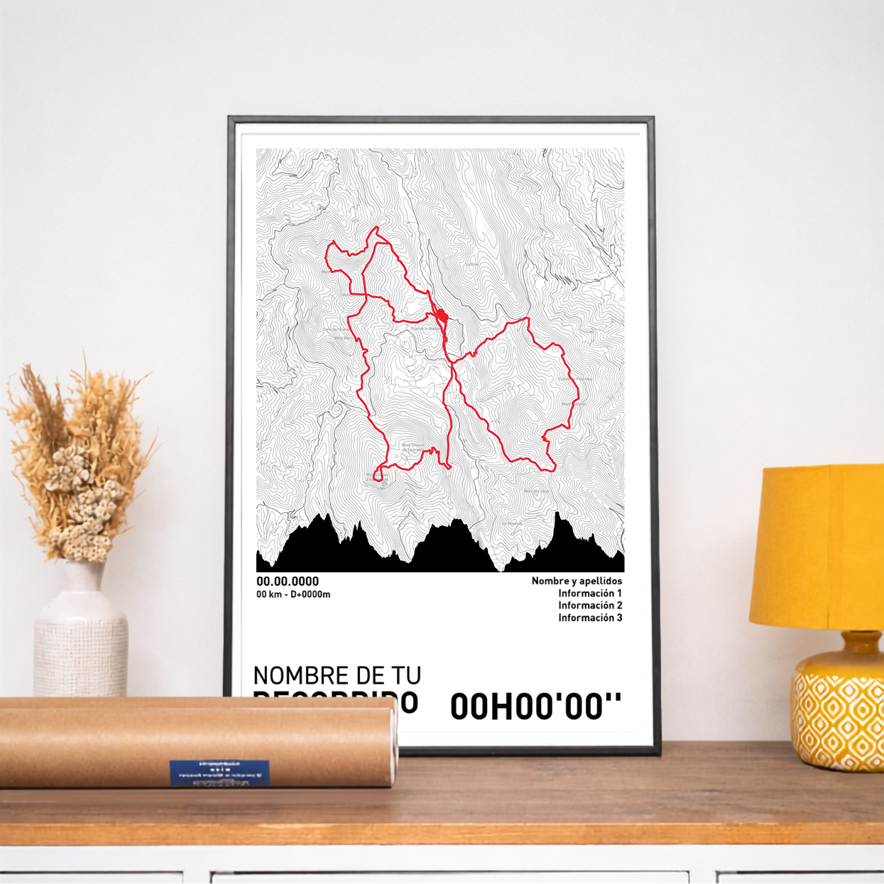 Póster de Running - Tu recorrido personalizado