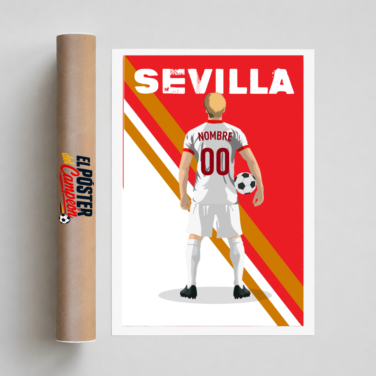 Póster de fútbol - Adulto Personalizado Sevilla
