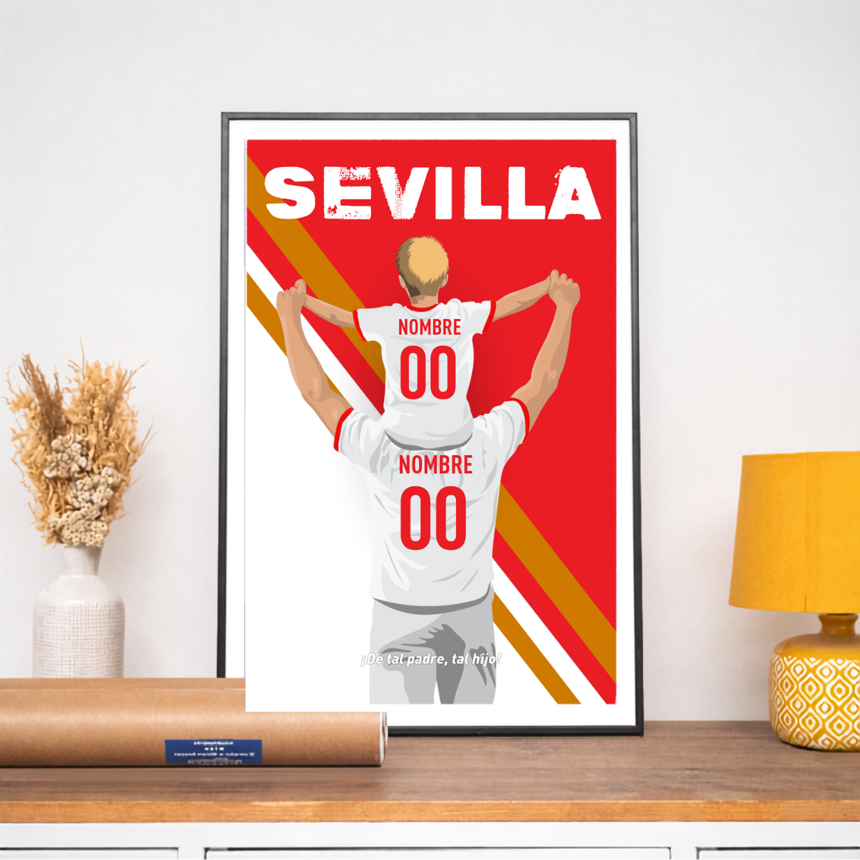 Póster de Sevilla - Padre e hijo personalizado