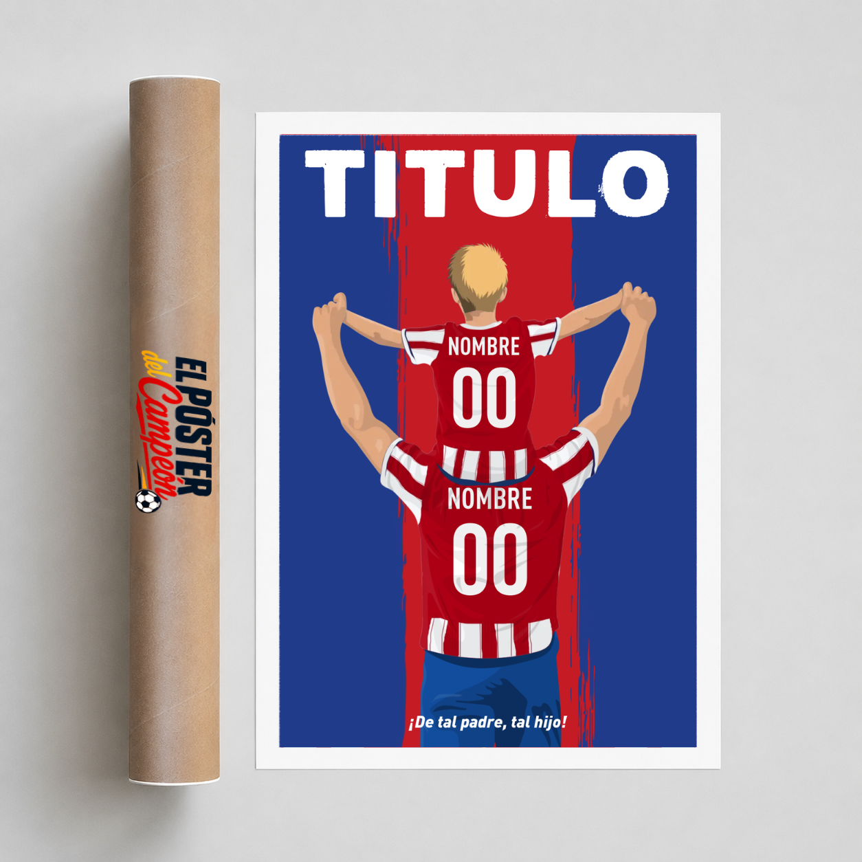Póster Personalizado - Padre e hijo (Genérico)