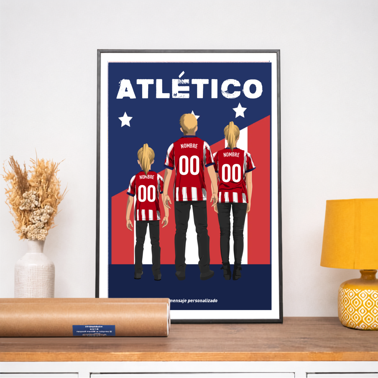 Póster Personalizado del Atlético - Familia