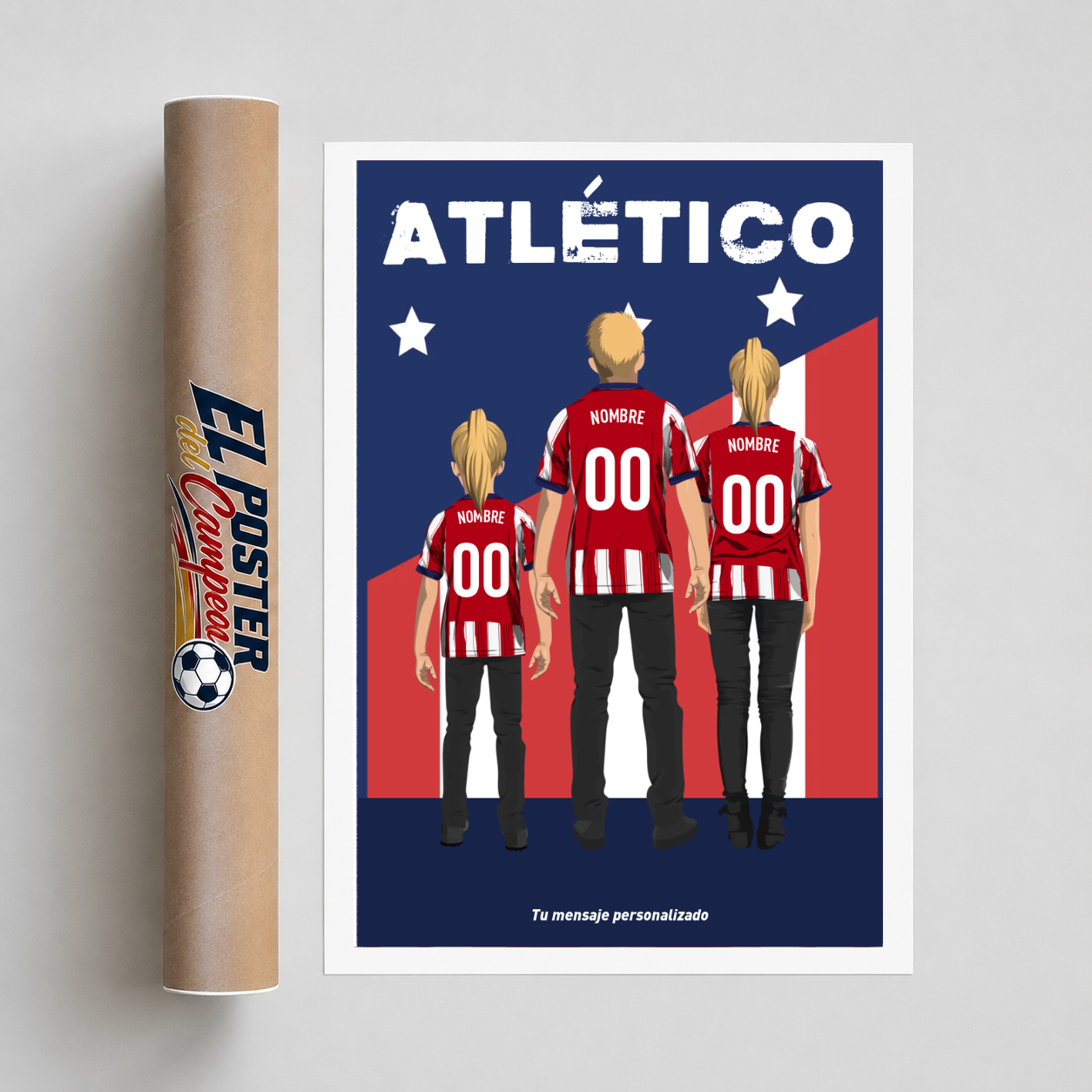 Póster Personalizado del Atlético - Familia