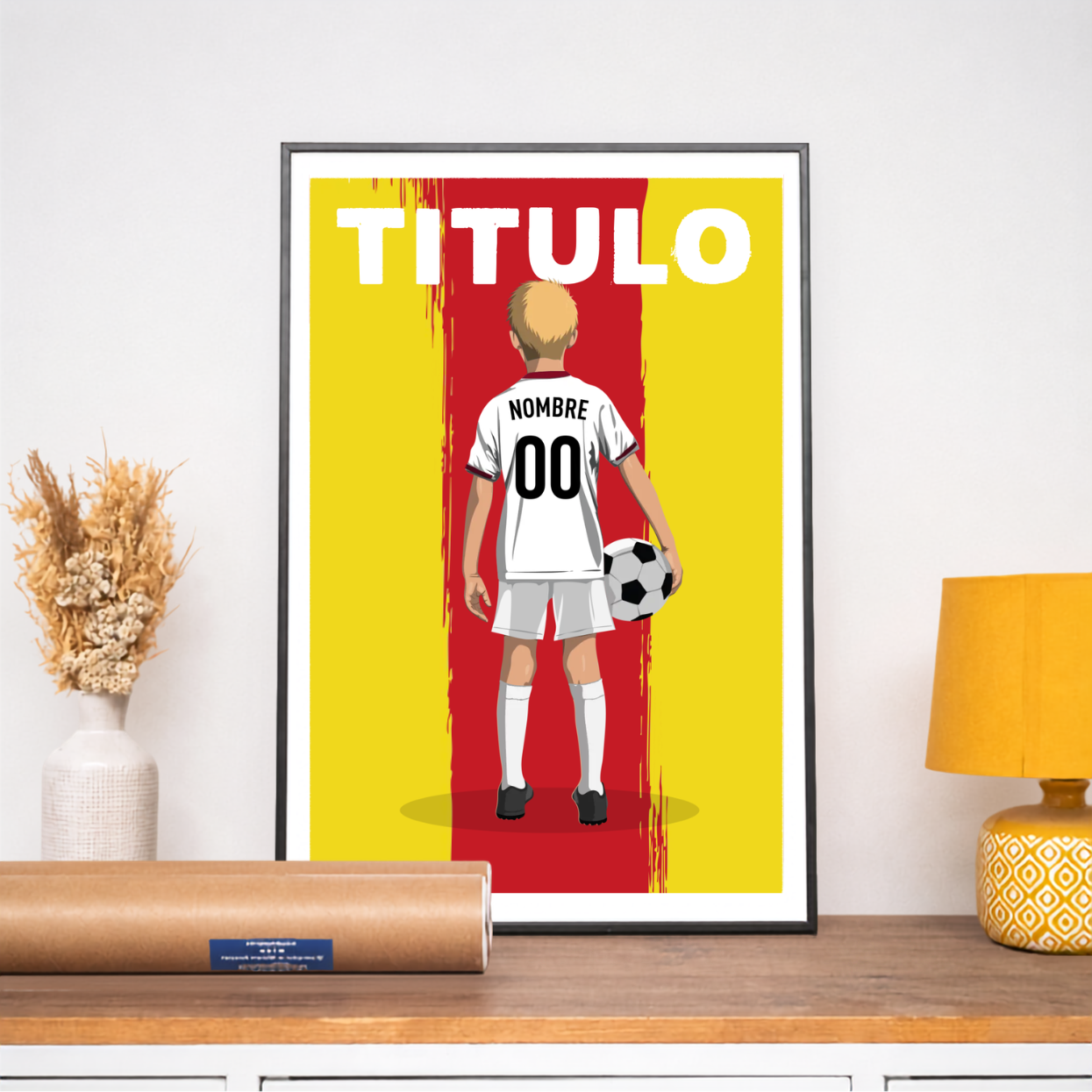Póster de fútbol - Niño Personalizado (Genérico)