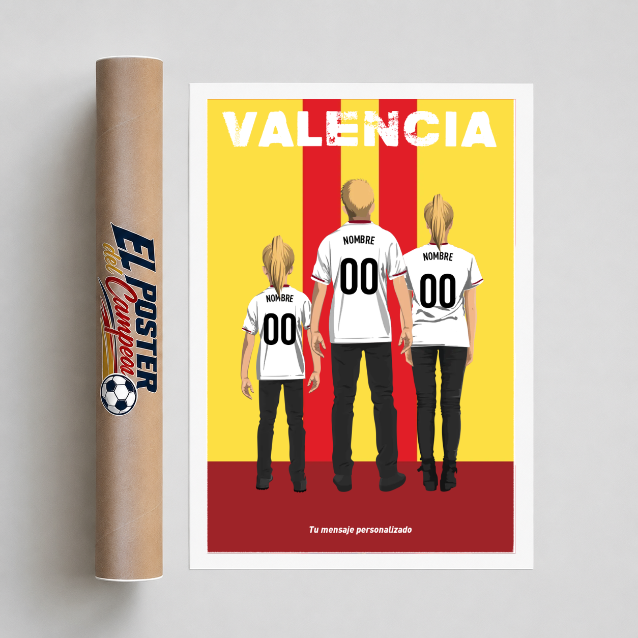 Póster Personalizado del Valencia - Familia