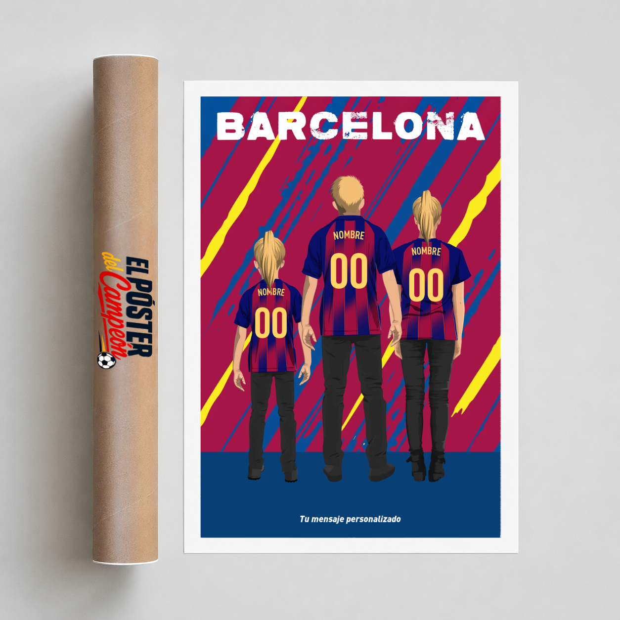 Póster Personalizado - Familia Barcelona