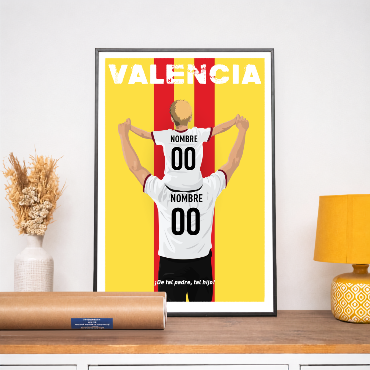 Póster Personalizado - Padre e hijo Valencia