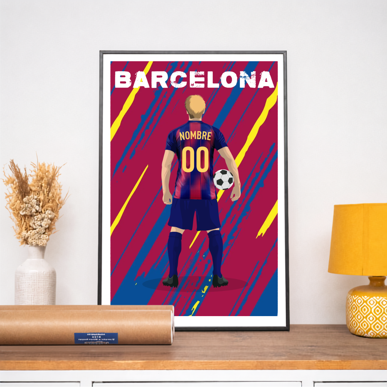 Póster de fútbol - Adulto Personalizado Barcelona