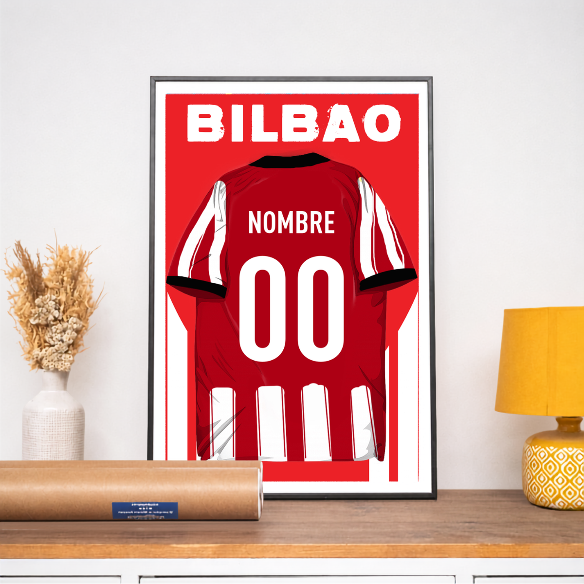 Póster de Fútbol de Bilbao - Camiseta Personalizada